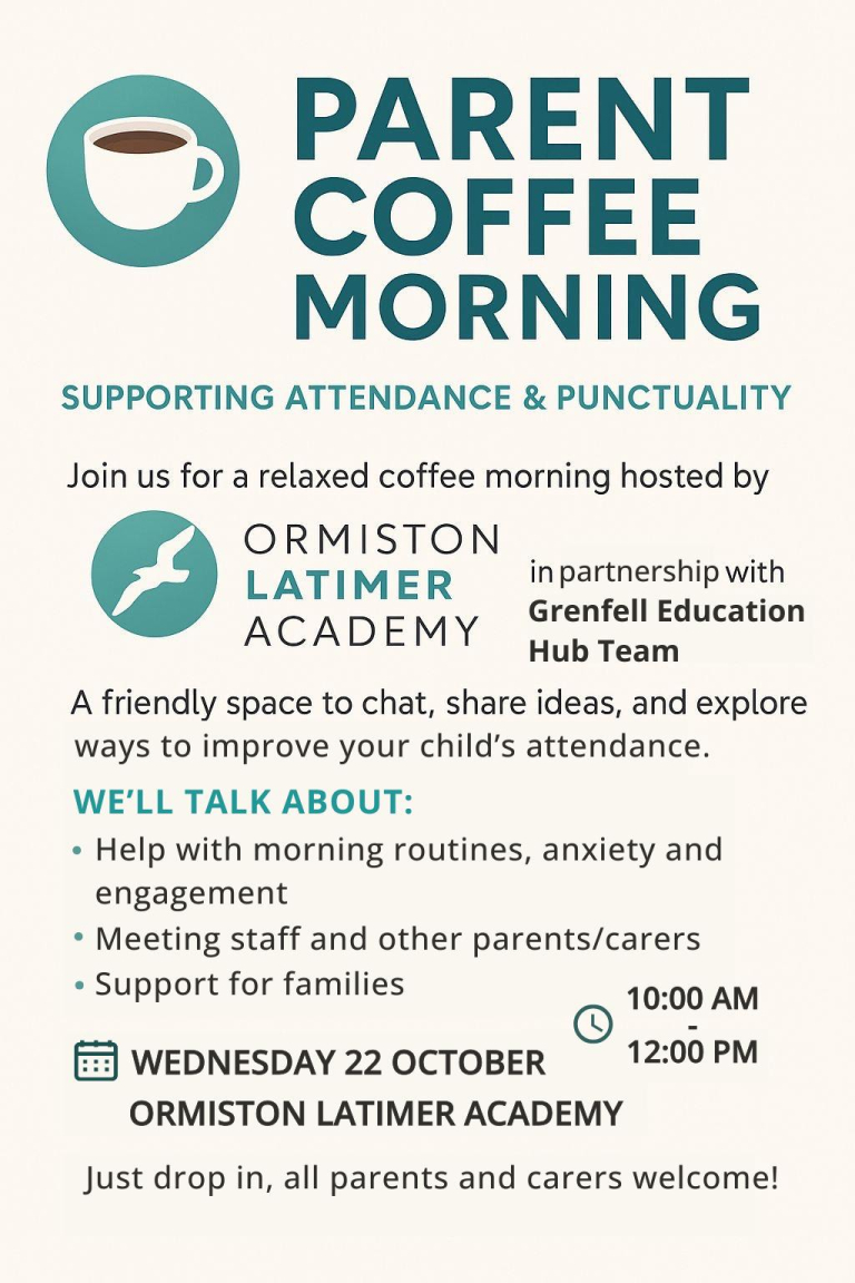 Ormiston Latimer Academy - Parent Coffee Morning